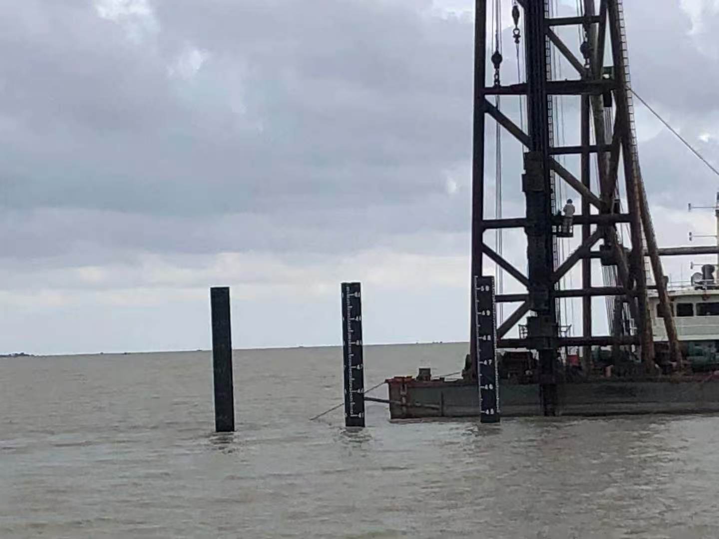 Payra Port offshore piling construction