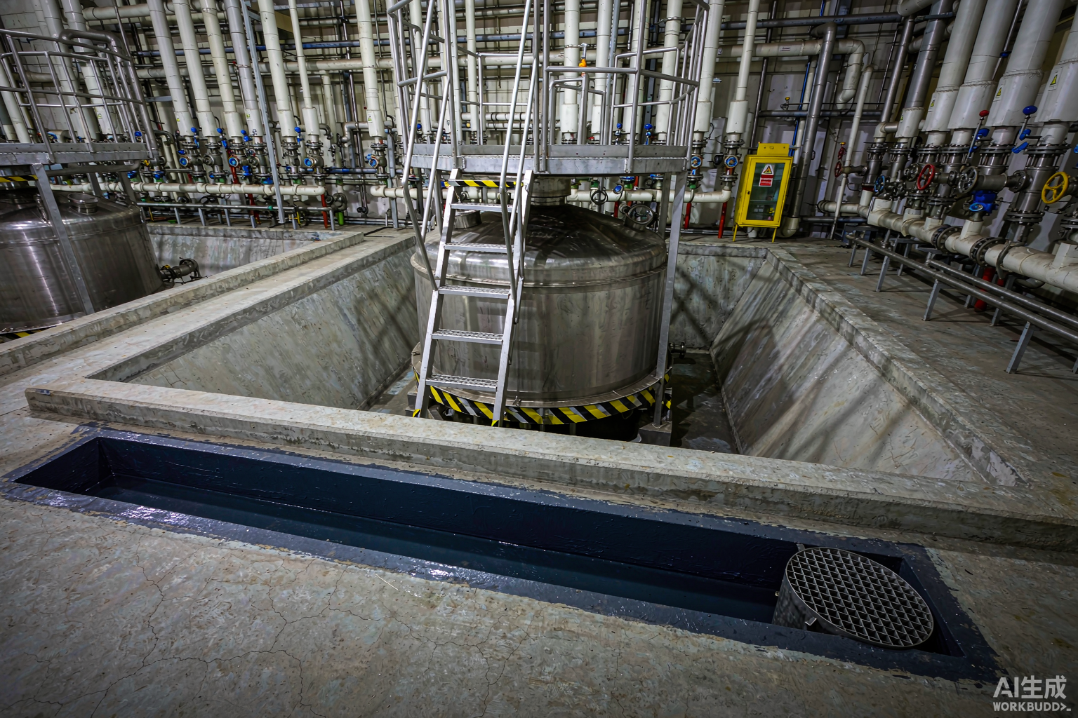 Chemical plant workshop floor anti-seepage anti-corrosion coating